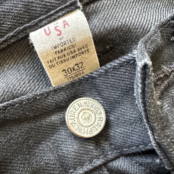 Ralph Lauren Double RL Men's Dark Jeans made in USA - Picture 4 of 9